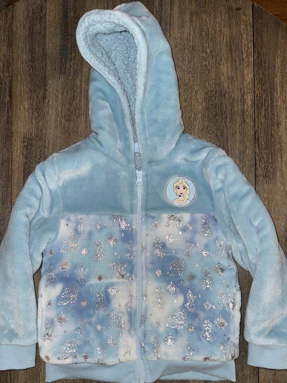 Disney Frozen Elsa Plush Zip-Up Hoodie